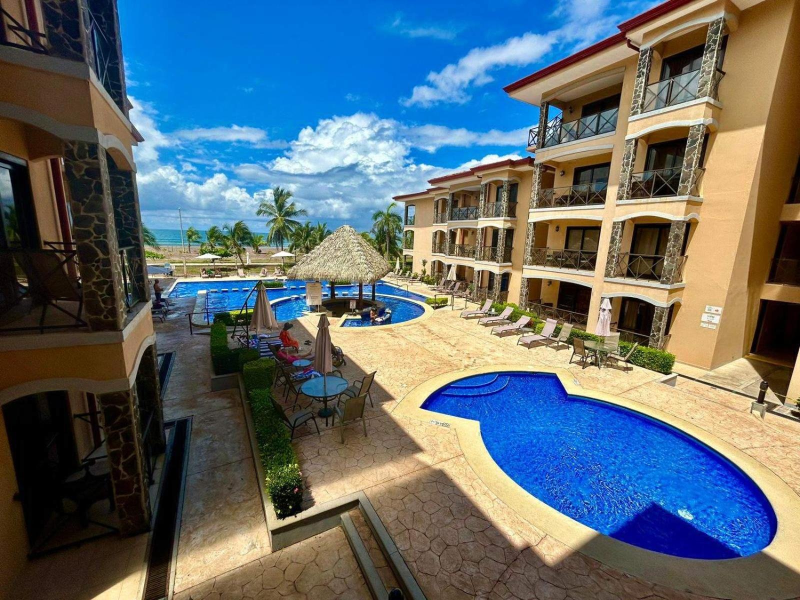 Apartamento De Lujo Las 3 Gotas Jaco, Frente Al Mar Con Vista A La Playa Екстериор снимка